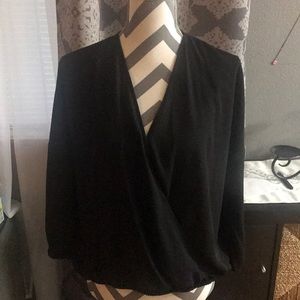 H&M deep V blouse
